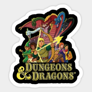 DND ANIMATED DUNGEONS DRAGONS Sticker